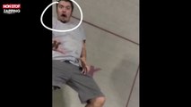 Il lâche son téléphone en plein trampoline et il atterrit au mauvais endroit (Vidéo)