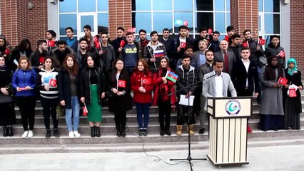 Yabancı Uyruklu Öğrencilerden "Zeytin Dalı Harekatı"Na Destek