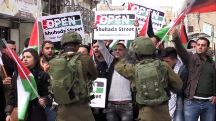 İsrail askerlerinden Batı Şeria'daki gösterilere müdahale - EL HALİL