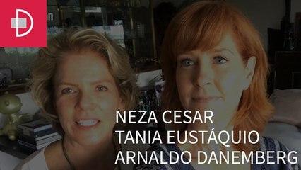 Zize Zink e Graça Salles visitam os escritórios de Neza Cesar, Tania Eustáquio e Arnaldo Danemberg