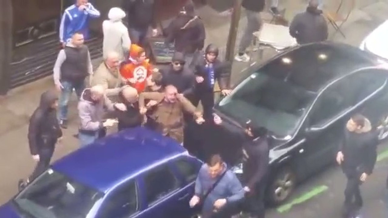 La brutal pelea entre Herri Norte y ultras del Olympique de Marsella en 2016