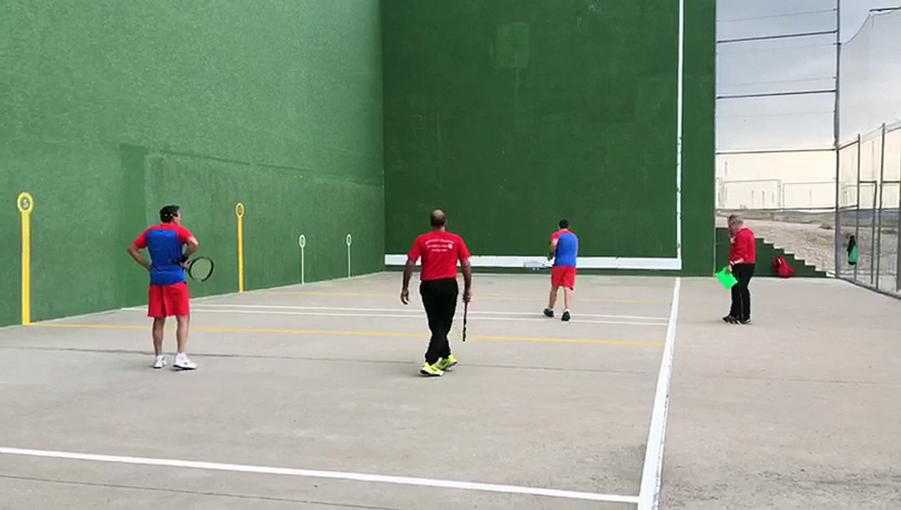 Frontenis 2ªA Rivas vs Orcasitas ultimos tantos emocionantes set 1 de la 1ª partida