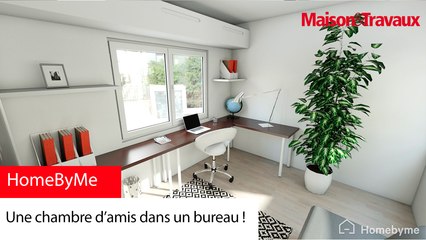 Une chambre d’amis dans un bureau !