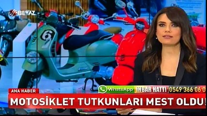 Motosiklet tutkunları mest oldu
