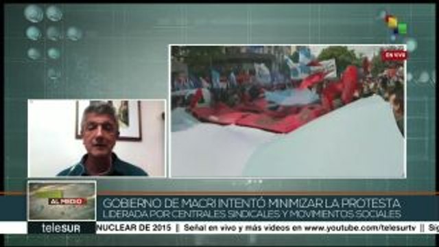 Argentina: medios hegemónicos invisibilizan protestas contra Macri