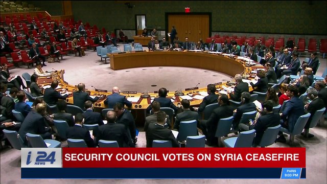 i24NEWS DESK | Security Council votes on Syria ceasfire | Friday, February 23rd 2018