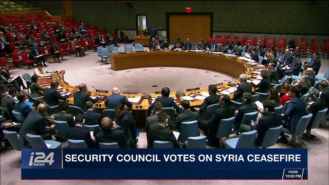 i24NEWS DESK | Security Council votes on Syria ceasefire | Friday, February 23rd 2018
