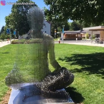 Ces sculptures sont incroyable : effet d'optique et transparence déroutants
