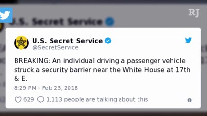 White House on Lockdown After Vehicle Hits Security Barrier