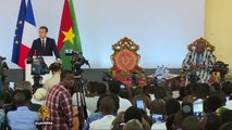 France's Macron addresses students in Burkina Faso