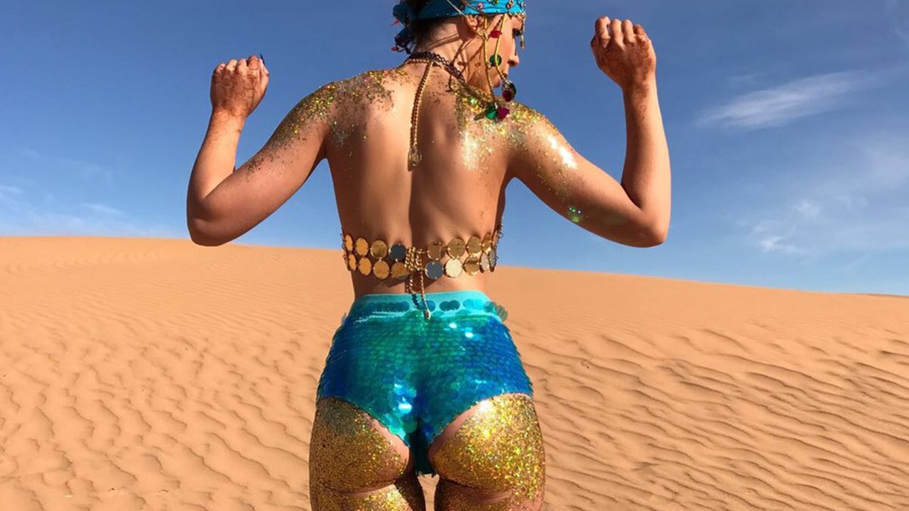 The Coolest Way to Wear Glitter: On Your Butt
