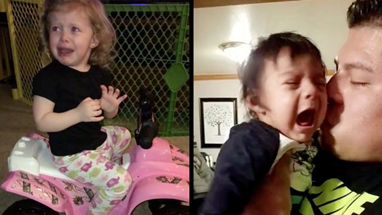 Little Girl Scared Of Birthday Present & Baby Cries Every Time Dad Kisses Him