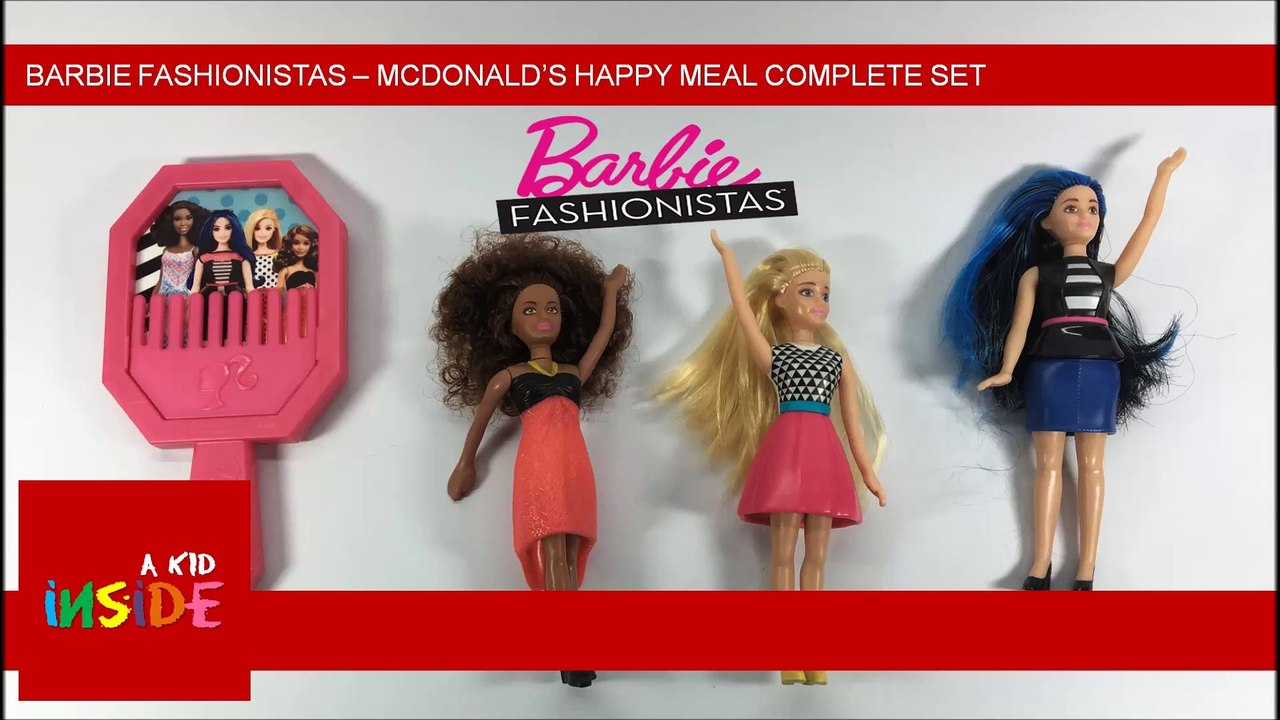 Barbie Fashionistas - McDonald's Happy Meal Complete Set of 4 - video  Dailymotion