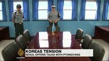 South Korea offers direct talks with the North to ease tensions