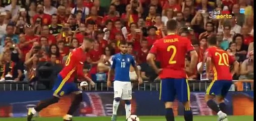 اهداف مباراة فوز اسبانيا على ايطاليا 3 - 0 في تصفيات كاس العالم في الامس مع تألق ايسكو