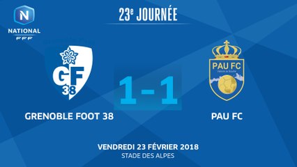 J23 : Grenoble Foot 38 - Pau FC (1-1), le résumé