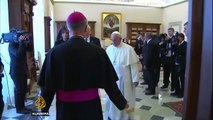 Pope Francis welcomes Donald Trump at Vatican despite past disagreements