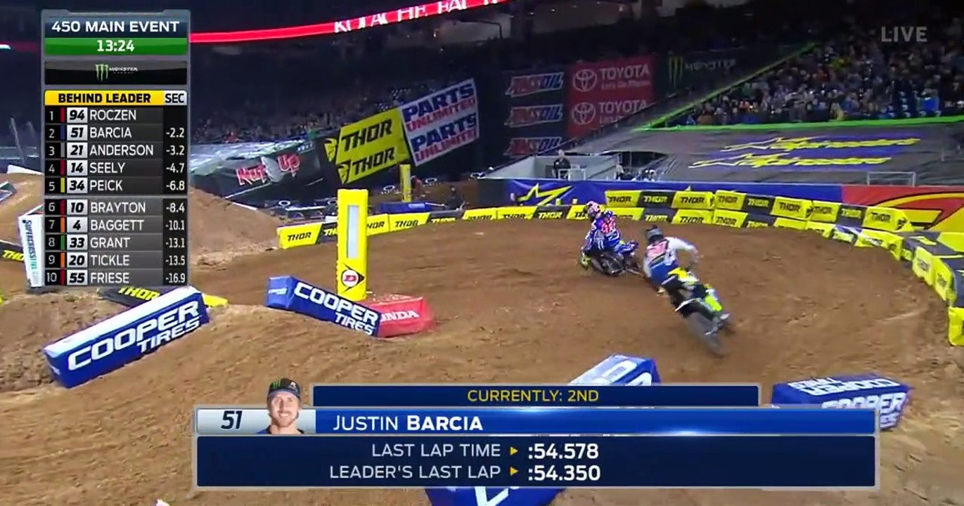 AMA Supercross 2018 Rd 2 Houston - 450 Main Event HD 720p (Monster Energy SX round 2, Texas superkros)