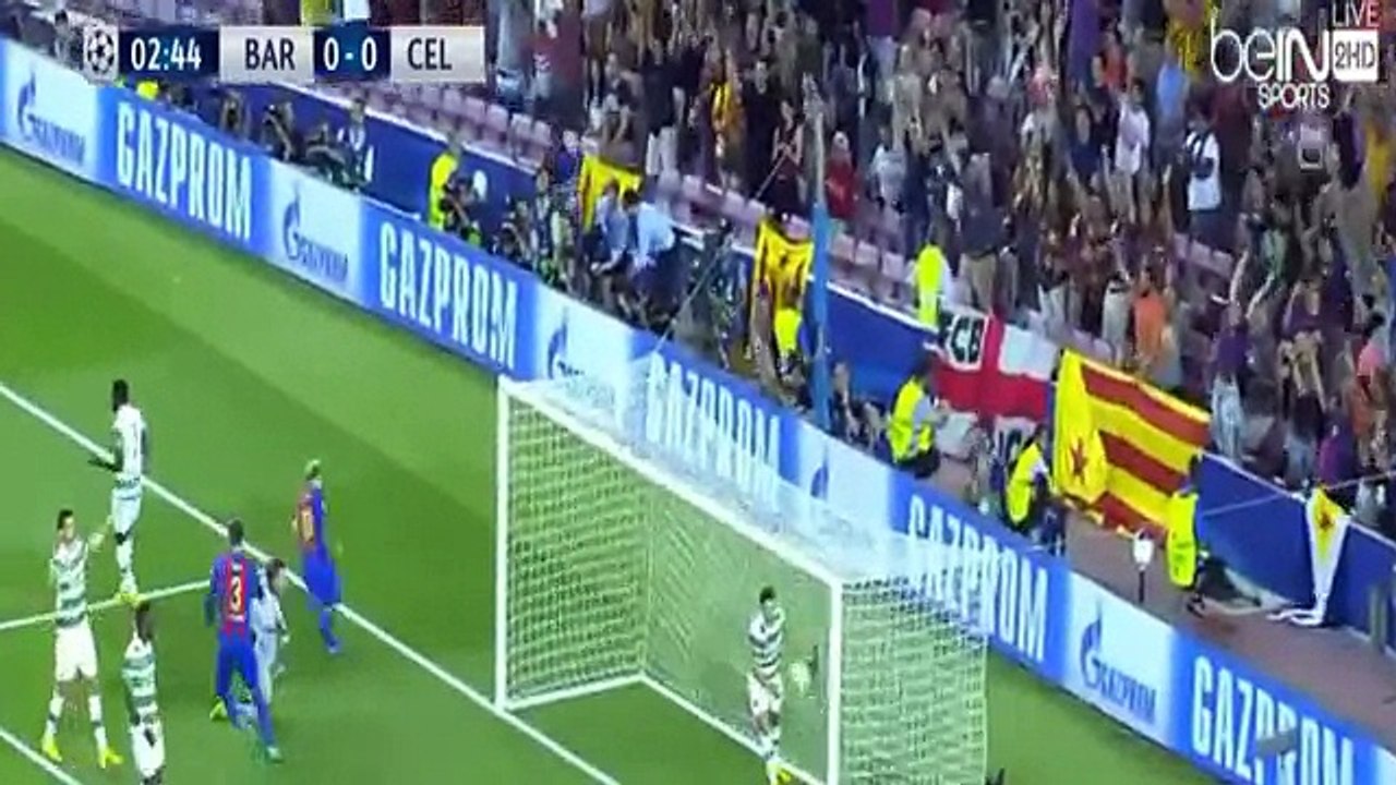 فوز برشلونة على فريق سيلتك الاسكتلندي 0-7 في الدور الاول من بطولة ابطال اوربا في الكامب نو