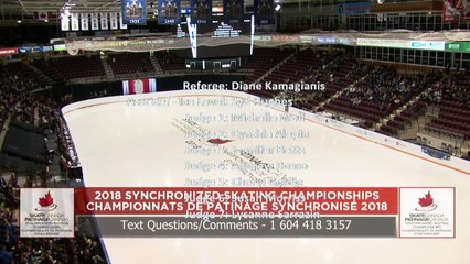 Senior Short : 2018 Skate Canada Synchronized Skating Championships (3)