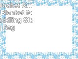 Genmine Mermaid Tail Blanket Crochet Knit Mermaid Blanket for Baby Swaddling Sleeping Bag