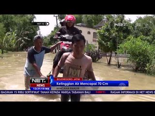 Tergenangnya Desa Bojonegoro Setinggi 70 CM - NET 12