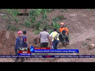 Pencarian Korban Longsor Brebes Terus Berlanjut - NET 12