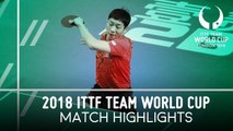 2018 Team World Cup Highlights I Xu Xin vs Benedikt Duda (1/4)
