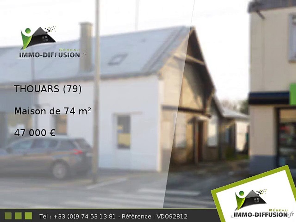 Maison A vendre Thouars 74m2 - 47 000 Euros