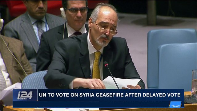 i24NEWS DESK | UN to vote on Syria ceasefire after delayed vote | Saturday, February 24th 2018