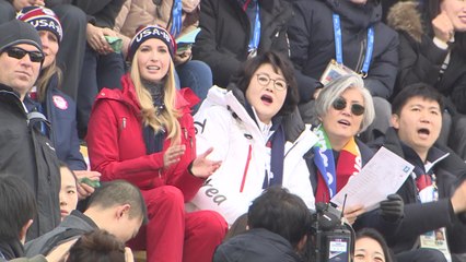 김정숙 여사, 이방카와 평창 스노보드 경기 관람 / YTN