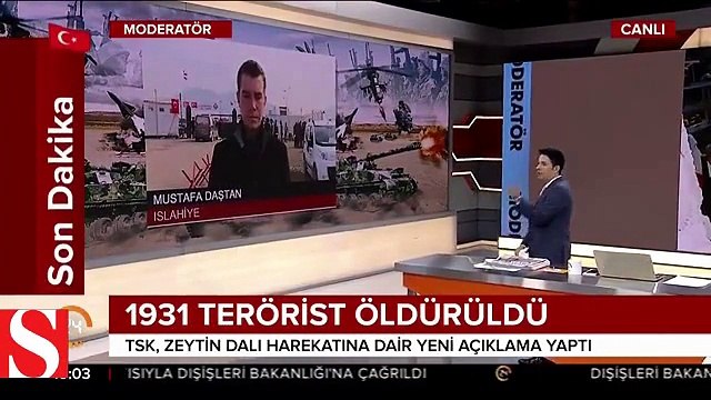TSK Zeytin Dalı Harekatı�nın bilançosunu açıkladı: 1931 terörist etkisiz hale getirildi