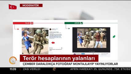 PYD/PKK destekçileri Afrin yalanlarında yine montaj yaptı