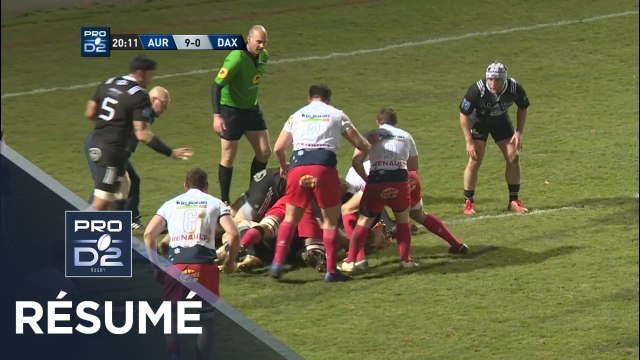 PRO D2 - Résumé Aurillac-Dax: 36-24 - J24 - Saison 2017/2018