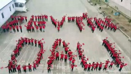 Minik öğrencilerden Zeytin Dalı Harekatına destek