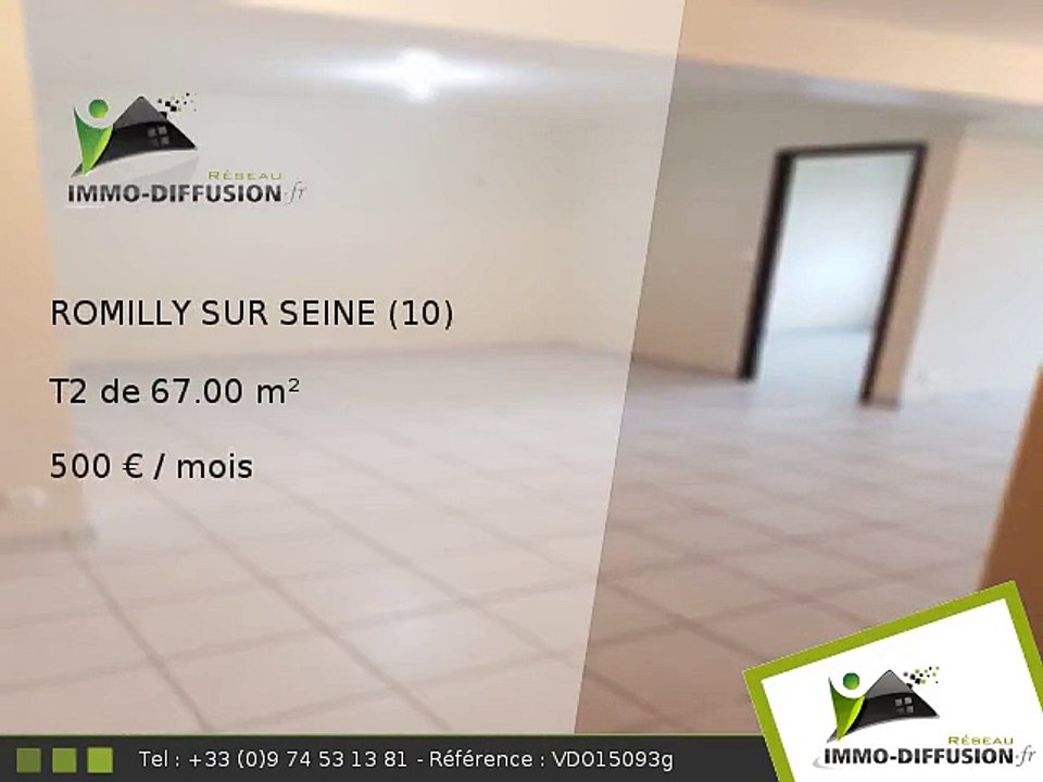 T2 67.00m2 A louer sur Romilly sur seine - 500 Euros/mois