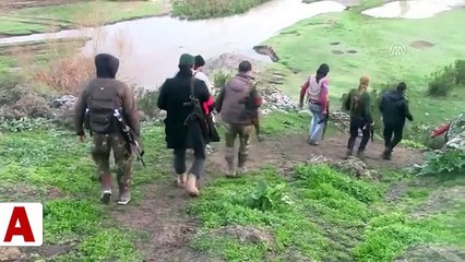 TSK ve ÖSO Afrin�in güneybatısındaki Ebu Kabe ve Hacılar köylerini teröristlerden temizledi