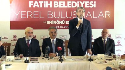 Hayati Yazıcı, Eminönü esnafıyla bir araya geldi - İSTANBUL