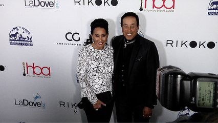 Smokey Robinson and Frances Glandney 4th Annual Hollywood Beauty Awards Green Carpet