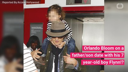 Orlando Bloom And His Son Flynn Have A Day Date