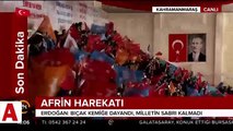 Cumhurbaşkanı Erdoğan, bordo bereli bir kız çocuğunu sahneye çağırarak böyle ilgi gösterdi