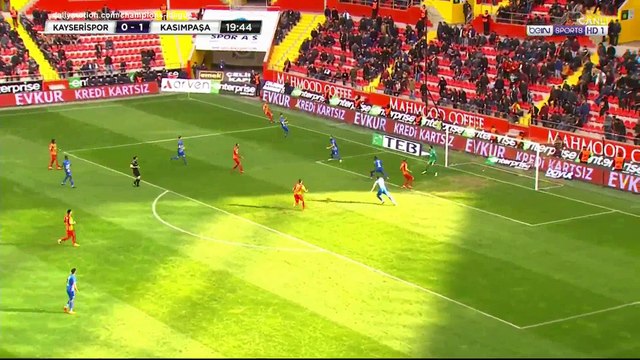 Deniz Turuc Goal HD - Kayserispor 1 - 1 Kasimpasa - 24.02.2018 (Full Replay)