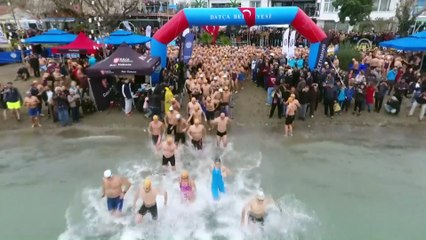 Download Video: Datça 12. Açık Deniz Kış Yüzme Maratonu başladı - MUĞLA