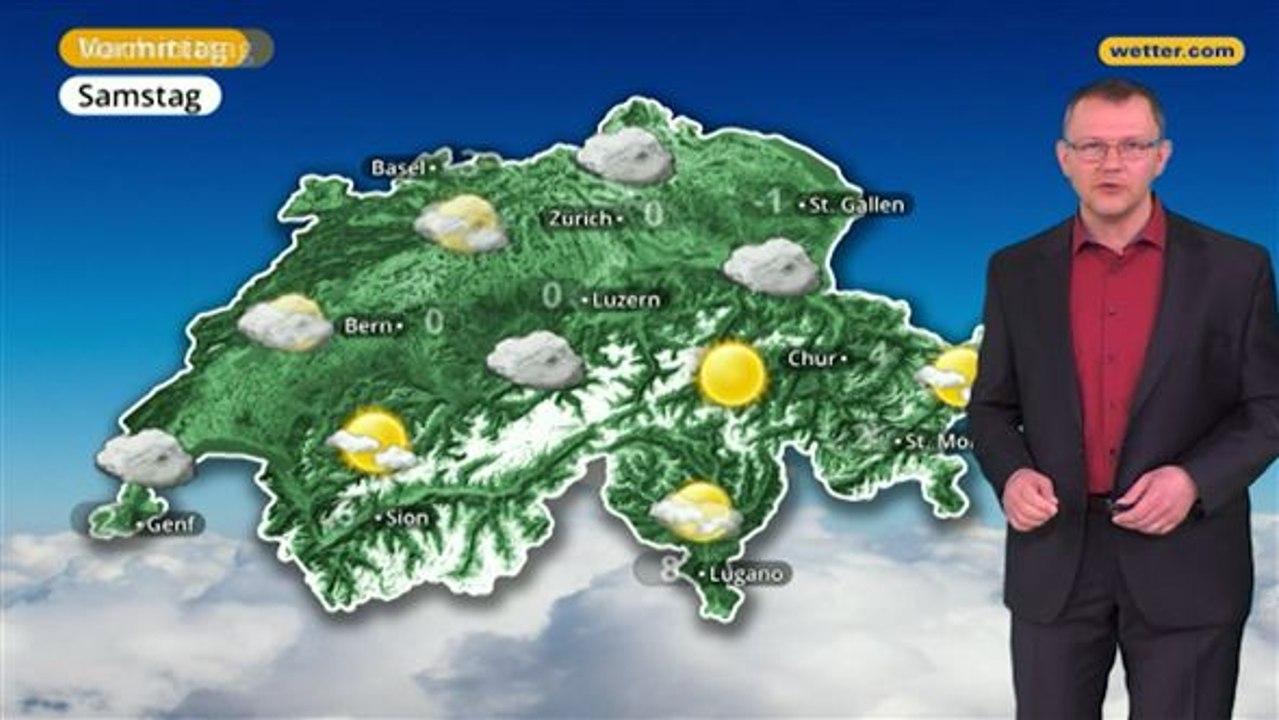Das Wetter in der Schweiz am 24. Februar 2018