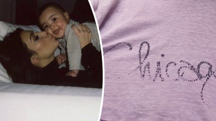 Kim Kardashian lists 'essentials' for Chicago... but instead of debuting first image of the child she posts flashback with North.