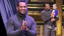 Alex Rodriguez loses batting contest to 22-month-old infant during appearance on The Tonight Show.