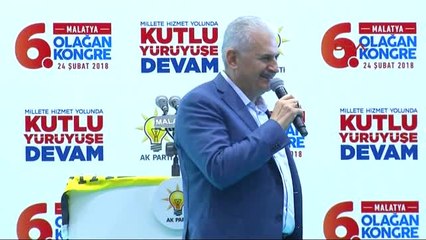 Malatya-Başbakan Binali Yıldırım Ak Pati İl Kongresi'nde Konuştu
