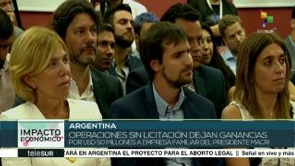 Argentina: familia del pdte. Macri se beneficia de sus decisiones