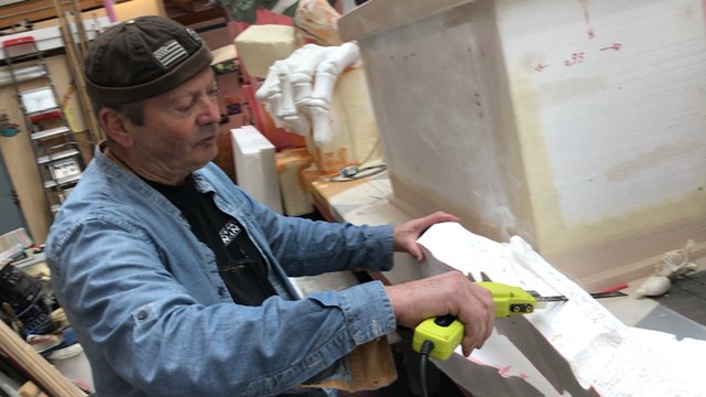 Les chars du carnaval se préparent