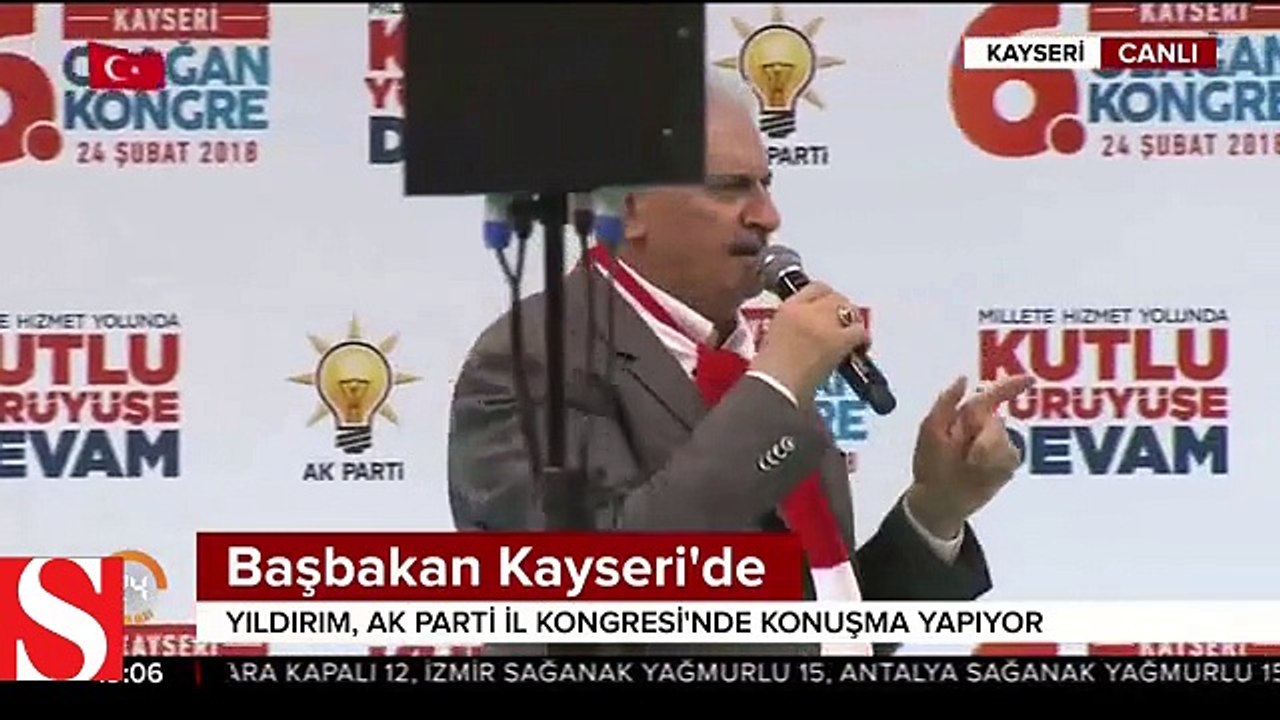 Başbakan Yıldırım Kayserilere müjdeyi verdi: Kayeri�ye YHT geliyor